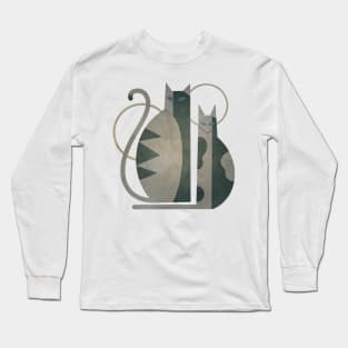 The Mysterious Minds Of Modern Cats Long Sleeve T-Shirt